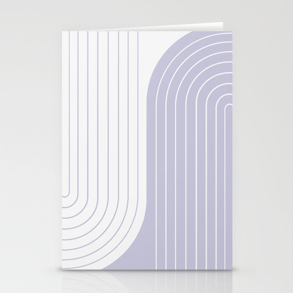 Two Tone Line Curvature LXXVI Stationery Cards
