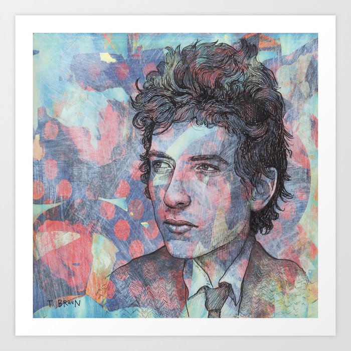 Bob Dylan Mr Tambourine Man Art Print By Tbraunstudio Society6