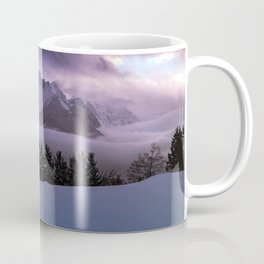 Snowy Mountains in A Snowstorm  Coffee Mug