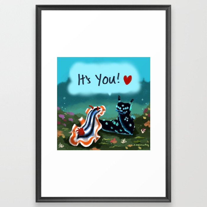 Nudibranch Love Framed Art Print