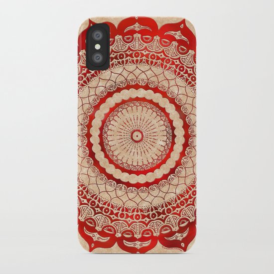 omulyána red gallery mandala iPhone Case