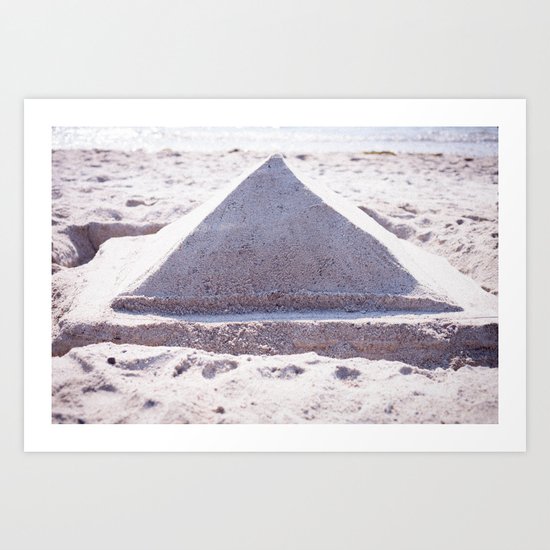 Sandy Triangle Art Print