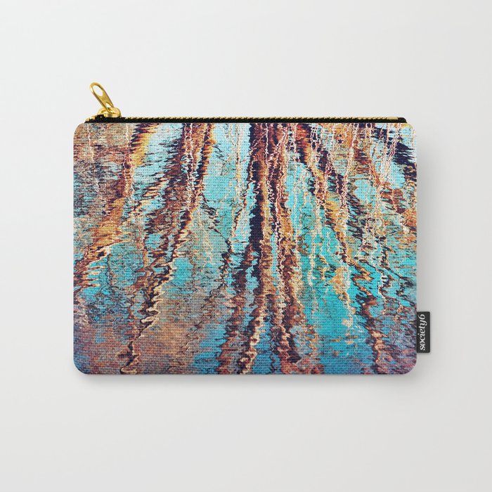 Abstract Water Reflections of Trees Carry-All Pouch
