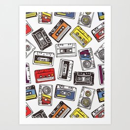 Audio Cassette Tape Art Print