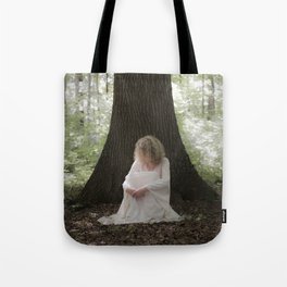 Waiting in the woods Tote Bag