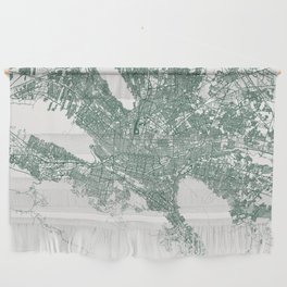 Mexico, Monterrey Map - Minimalist  Wall Hanging