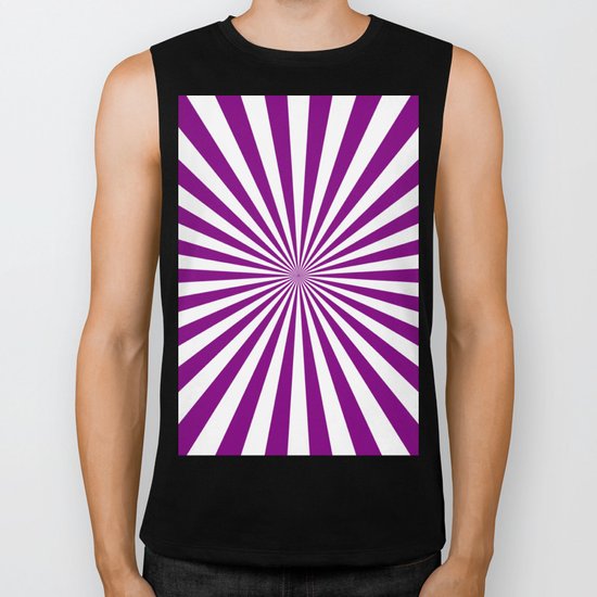 Starburst (Purple/White) Biker Tank
