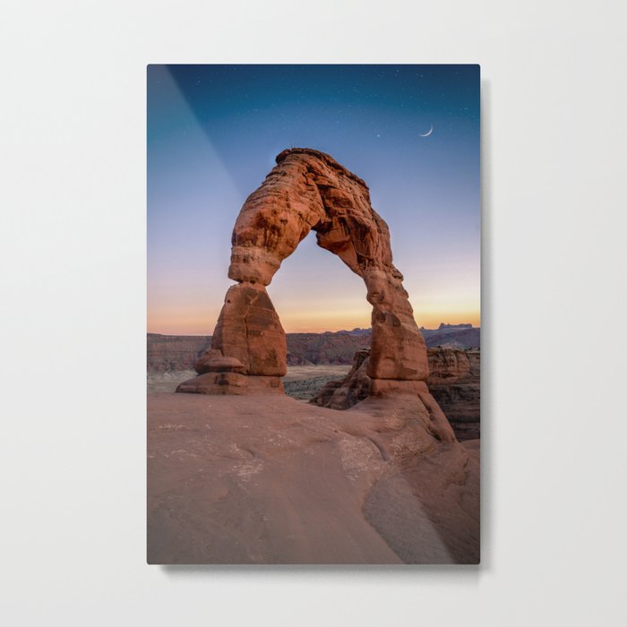 The Arch & The Moon Metal Print