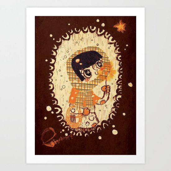 The Little Match Girl 卖火柴の小女孩 Art Print