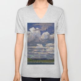 Tom Thomson - Summer Day - Canada, Canadian Oil Painting - Group of Seven V Neck T Shirt