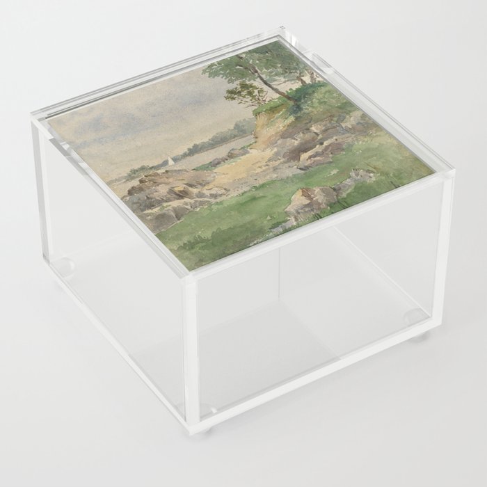 Landscape of Nantucket Island Acrylic Box