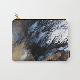Black Blossom Carry-All Pouch