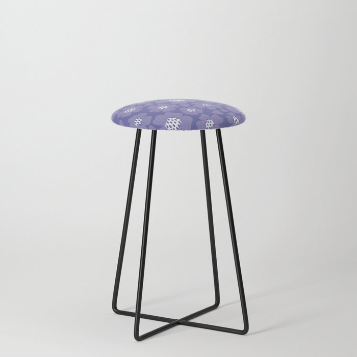 Lilac flowers Counter Stool