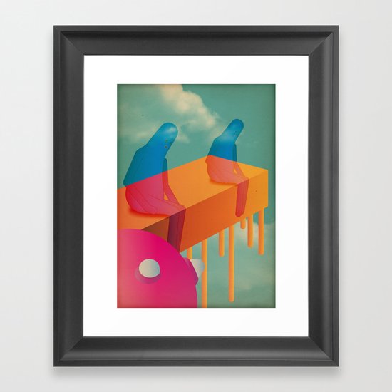 l a s s ù Framed Art Print
