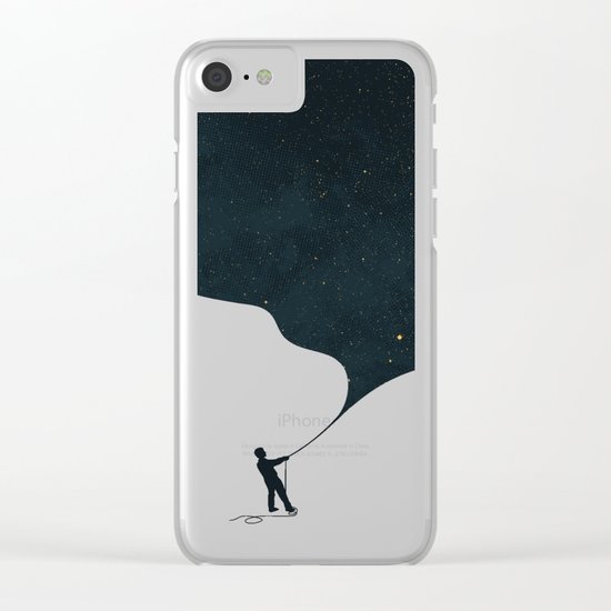 Night fills up the sky Clear iPhone Case