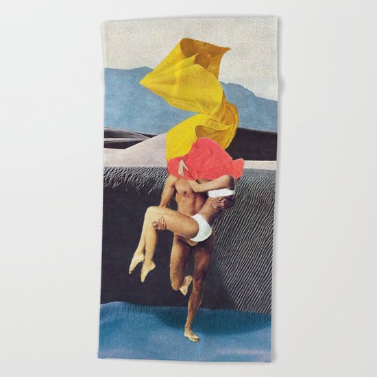 The Lovers vs the Elements - PAINTING Beach Towel