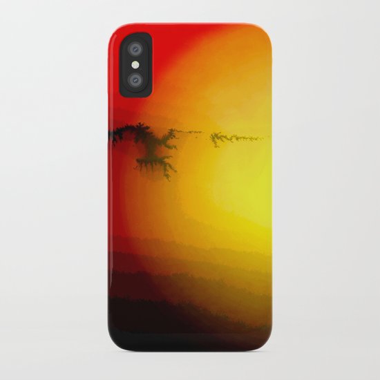 Yellow Sunset iPhone Case