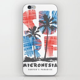 Micronesia surf paradise iPhone Skin