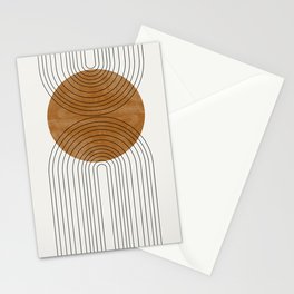 Abstract Flow / Recessed Framed  Stationery Card