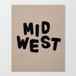 Midwest Linen Brown Canvas Print