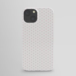 Small Pastel Pink heart pattern iPhone Case