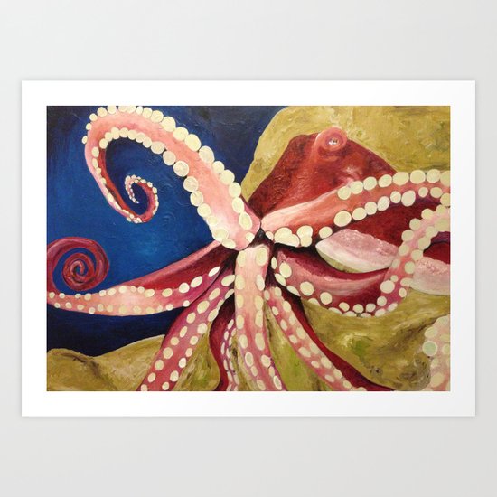 Locomoctopus Art Print