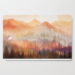 Forest Shrouded in Morning Mist Cutting Board