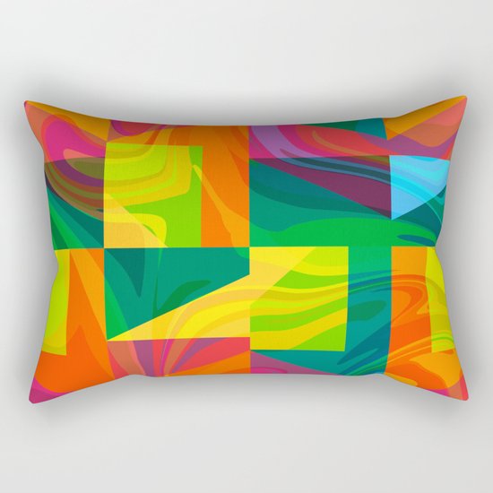 Funky geometric pattern Rectangular Pillow