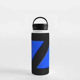 Letter Z (Black & Blue) Water Bottle