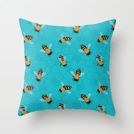 Bees Throw Pillow