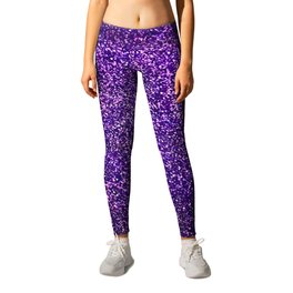 Dark Purple Glitter Leggings | Digital, Glitter, Sparkling, Purple, Blockcolor, Sparkle, Blockcolour, Sparkly, Graphicdesign 