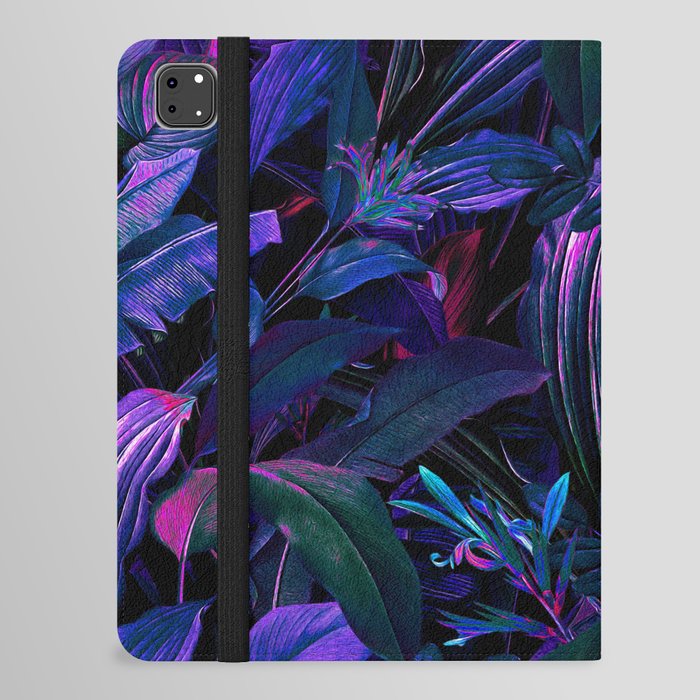 Future Garden Tropical Night iPad Folio Case