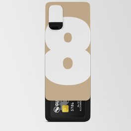 8 (White & Tan Number) Android Card Case
