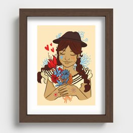 Colombian Country girl Recessed Framed Print