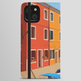 Brightly Coloured Homes Burano Venice Italy #3 iPhone Wallet Case