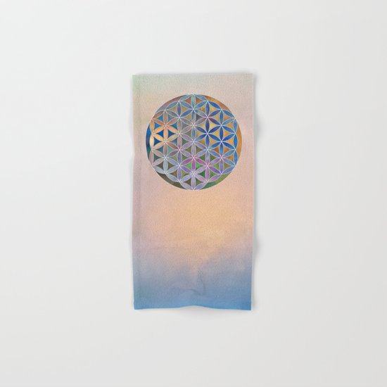 The Flower of Life in the Sky Hand & Bath Towel
