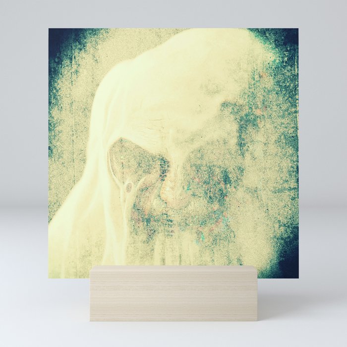 Scary ghost face #5 | AI fantasy art Mini Art Print