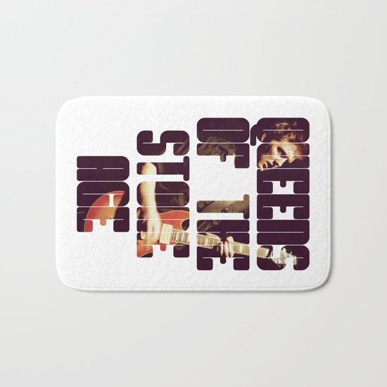 Queens Of The Stone Age QOTSA Font Josh Homme Guitar Bath Mat