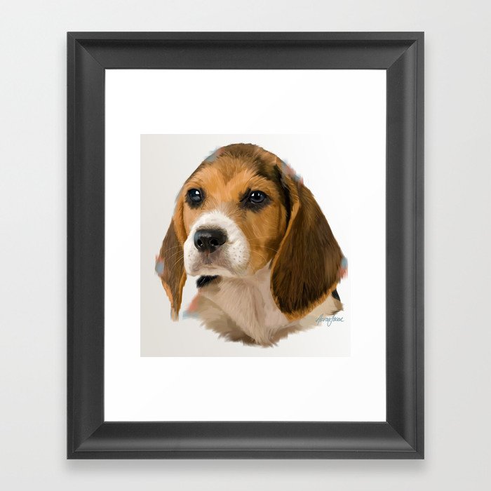 Beagle Pup Framed Art Print