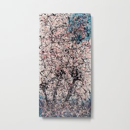 THREE BLUE ROSES - Jackson Pollock style art Metal Print | Drippingart, Splash, Abstractart, Modernart, Dripping, Navyblue, Splatter, Abstractprints, Drippainting, Pollock 