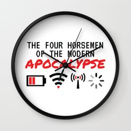 The Four Horsemen Of The Modern Apocalypse Wall Clock