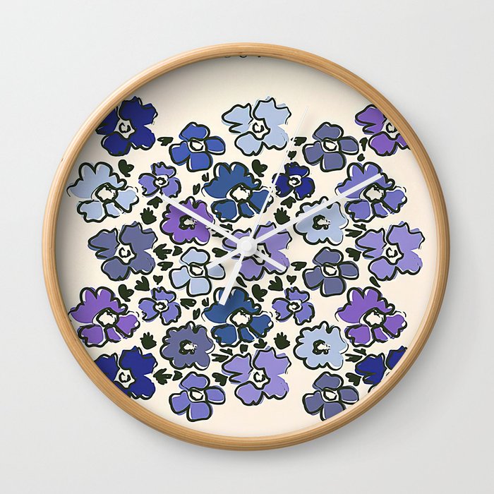 Hendri Flower Cut Outs Wall Clock