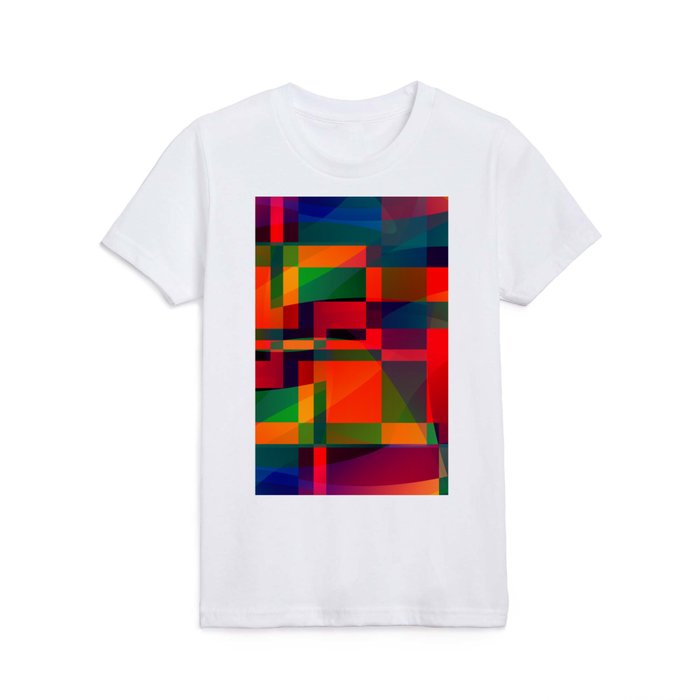Colorful Abstract Shapes 252 Kids T Shirt