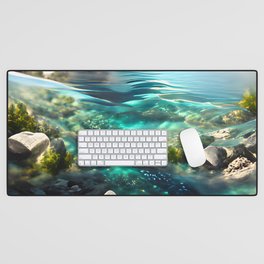 Calm Water Painting | Hi-Res Digital Art Desk Mat