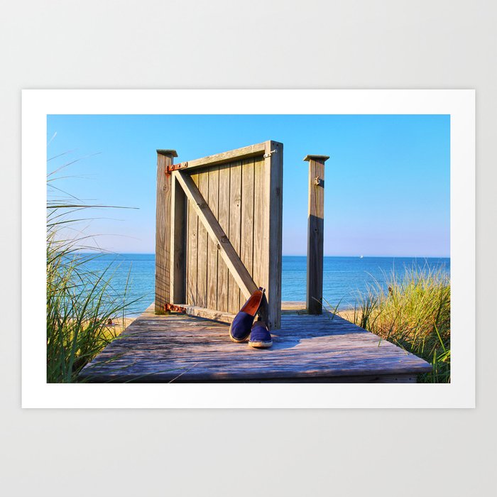 Nantucket Walkway Art Print