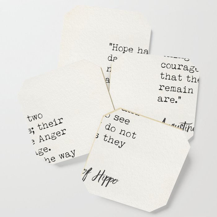 Augustine of Hippo quote Coaster