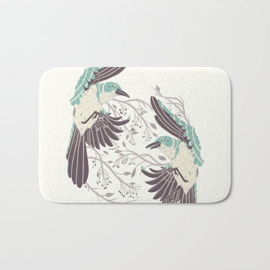 Birds of Summer Bath Mat
