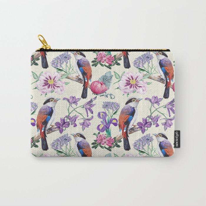 Bird and flowers. Carry-All Pouch