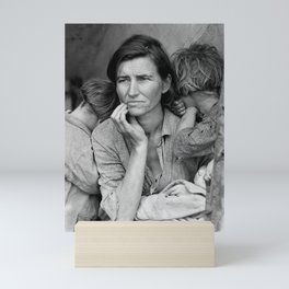 Migrant Mother by Dorothea Lange - The Great Depression Photo Mini Art Print