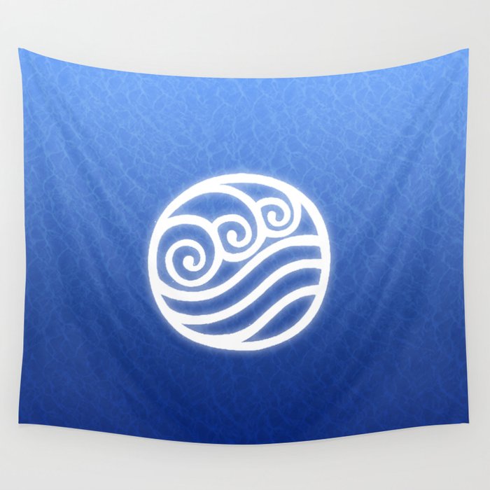 Avatar Water Bending Element Symbol Wall Tapestry
